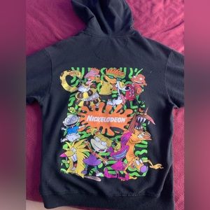 Nickelodeon Hoodie with Graphic, Black
